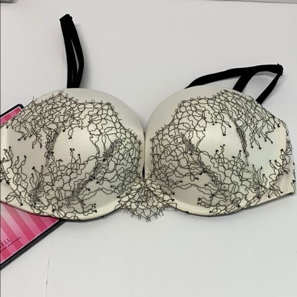 🔥 lot 2  VICTORIA SECRET BRA 32DD push-up multi-way strapless New - Picture 3 of 8